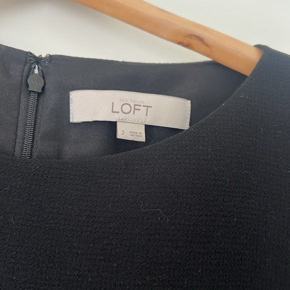 LOFT Pom Sleeve Dress - Picture 3 of 4